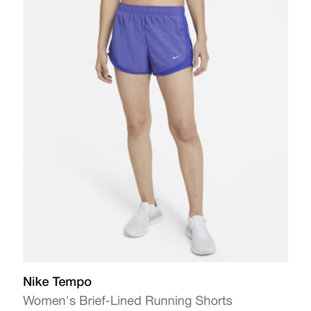 Nike tempo running shorts- heather purple